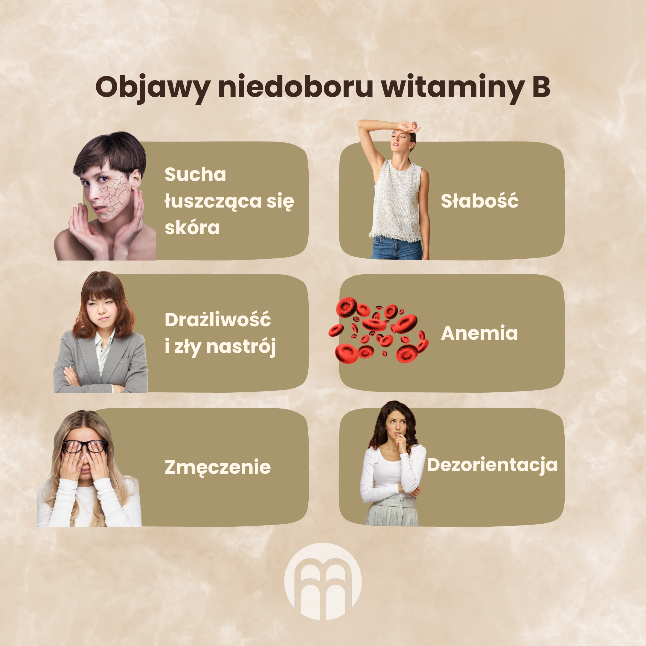 (Polština) Příznaky nedostatku vitamínu B